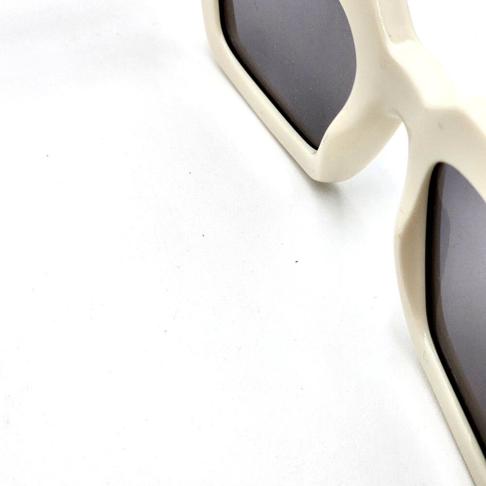 Jimmy Choo 51MM Embellished White/Ivory Rectangle Sunglasses - Picture 2 of 13